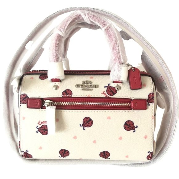 COACH 2 PIECE SET Ladybug Micro Rowan & Bag Charm - Picture 7 of 16
